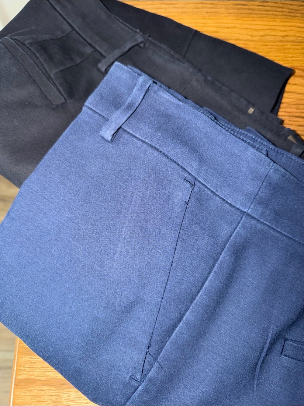 2 Pair, Women’s Loft Classic Navy and Classic Black Dress Pants curvy 10